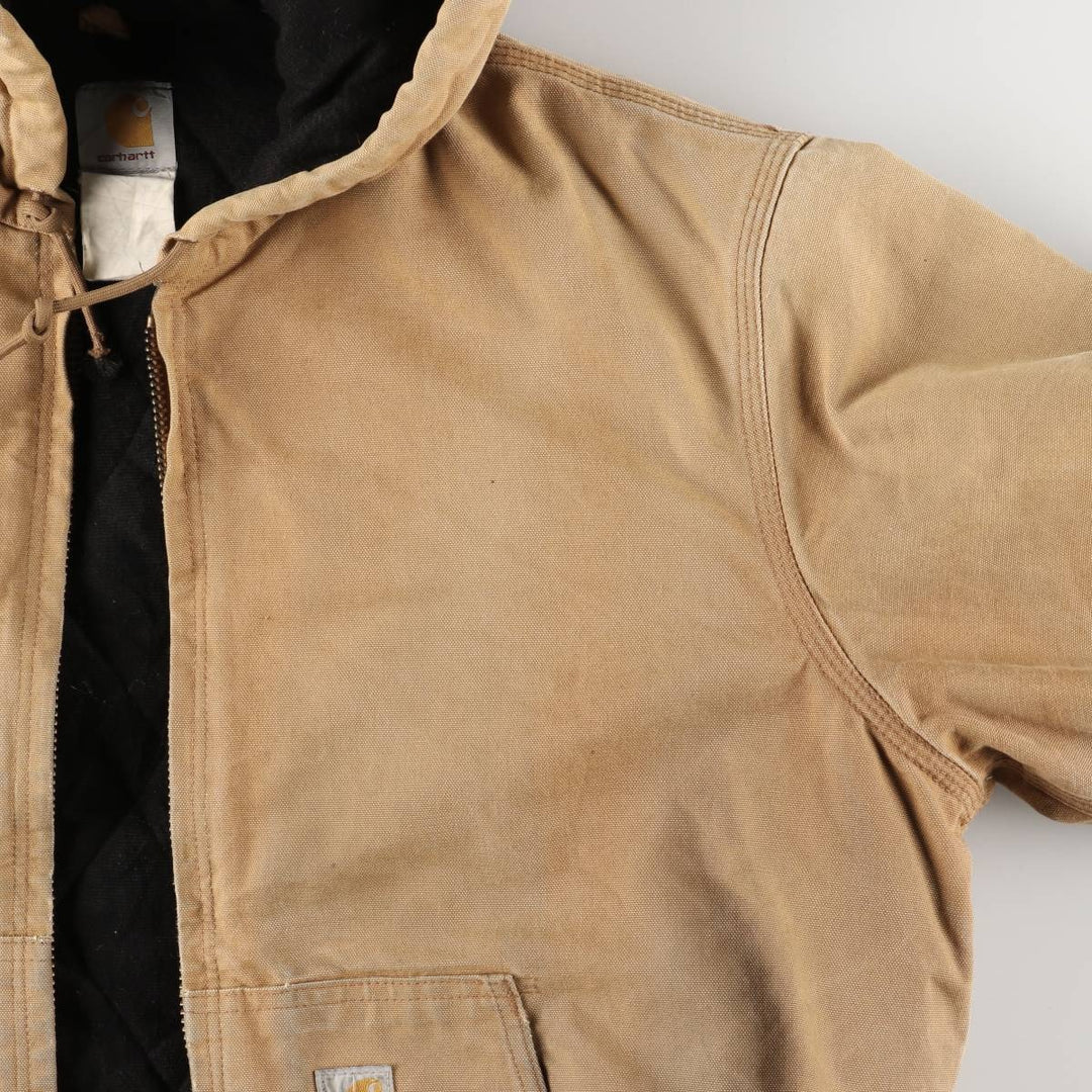 Carhartt Active Jacket, Padded Duck Full-Zip Hoodie, Men's XL unclear ocher yellow type Vintage Second Hand