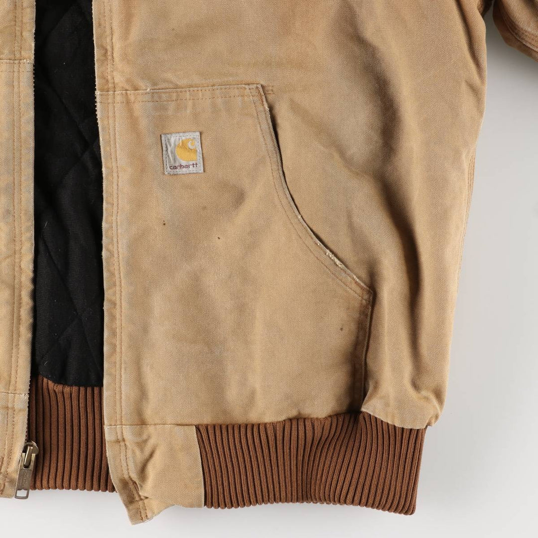 Carhartt Active Jacket, Padded Duck Full-Zip Hoodie, Men's XL unclear ocher yellow type Vintage Second Hand