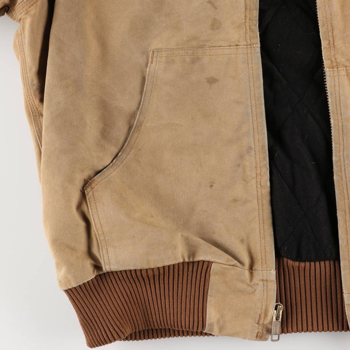 Carhartt Active Jacket, Padded Duck Full-Zip Hoodie, Men's XL unclear ocher yellow type Vintage Second Hand
