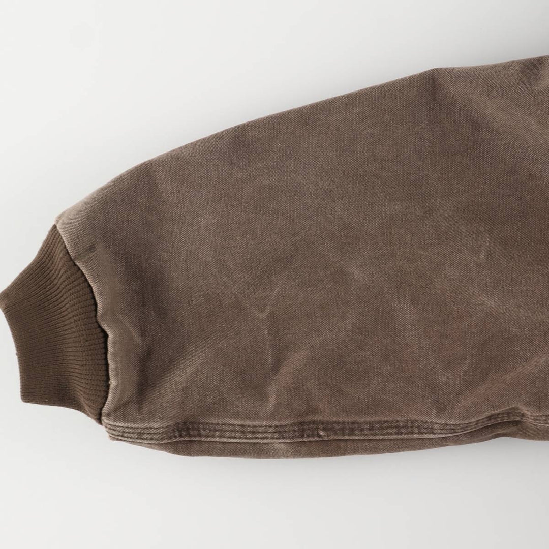 00'S Carhartt Active Jacket Duck Full Zip Hoodie Men's XXL cotton brown type Vintage Second Hand
