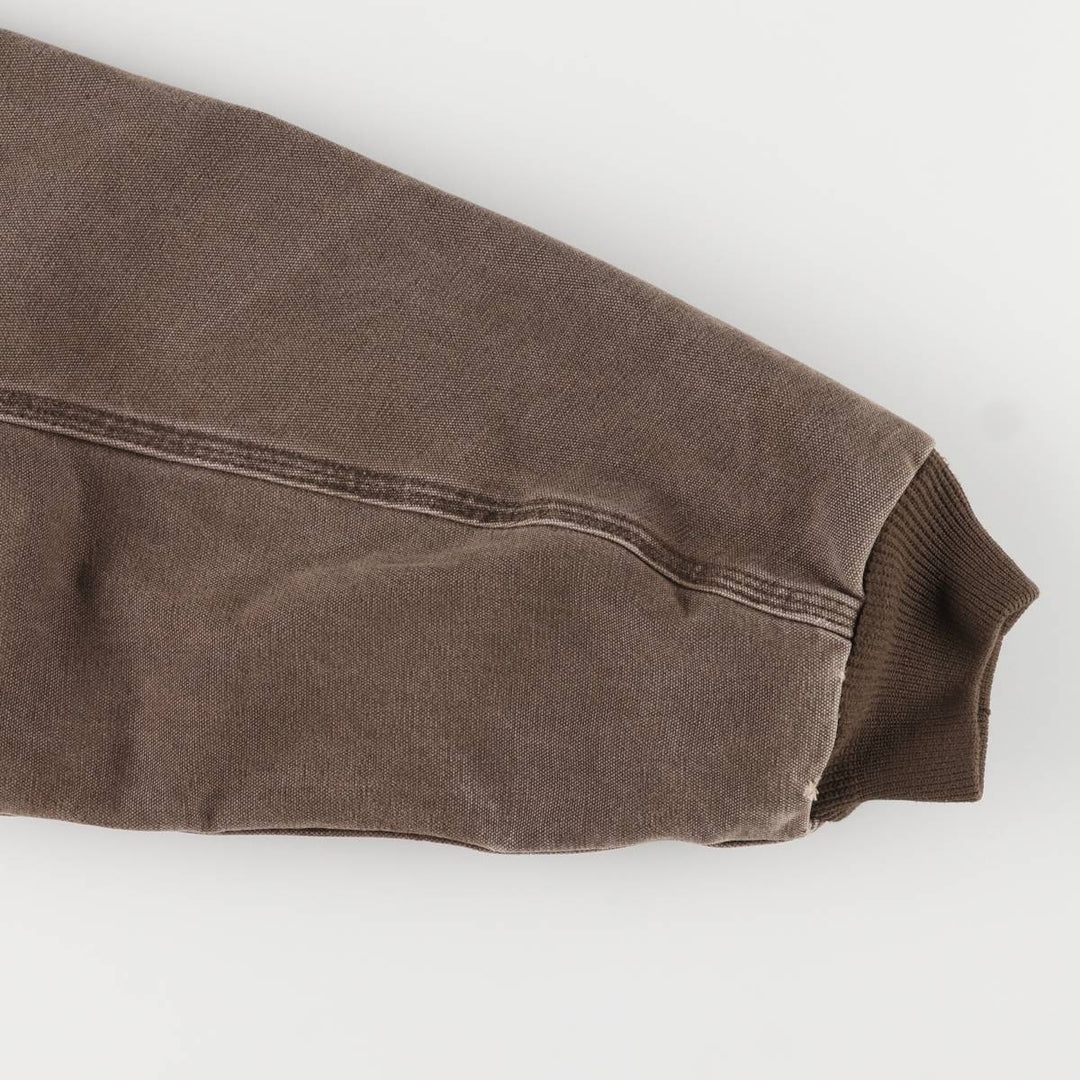 00'S Carhartt Active Jacket Duck Full Zip Hoodie Men's XXL cotton brown type Vintage Second Hand