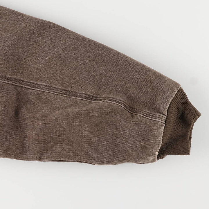 00'S Carhartt Active Jacket Duck Full Zip Hoodie Men's XXL cotton brown type Vintage Second Hand