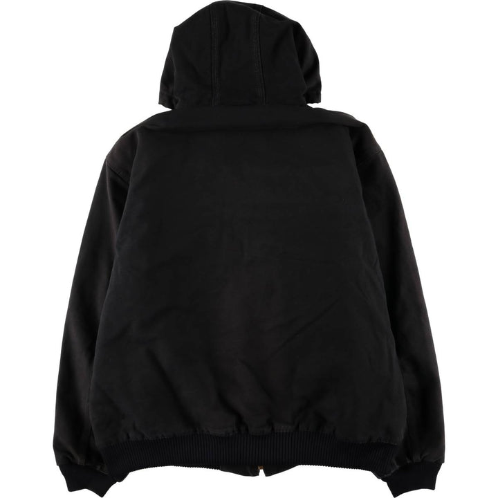 Carhartt Active Jacket, Padded Duck Full-Zip Hoodie, Men's XXL cotton black type Vintage Second Hand