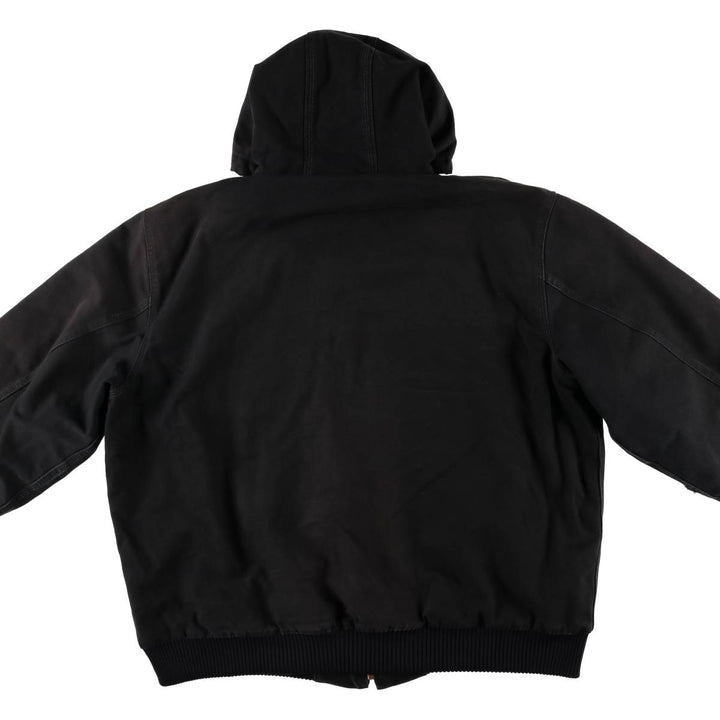 Carhartt Active Jacket, Padded Duck Full-Zip Hoodie, Men's XXL cotton black type Vintage Second Hand
