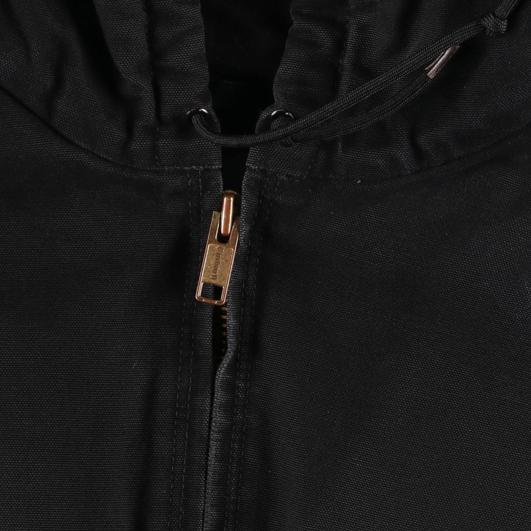 Carhartt Active Jacket, Padded Duck Full-Zip Hoodie, Men's XXL cotton black type Vintage Second Hand