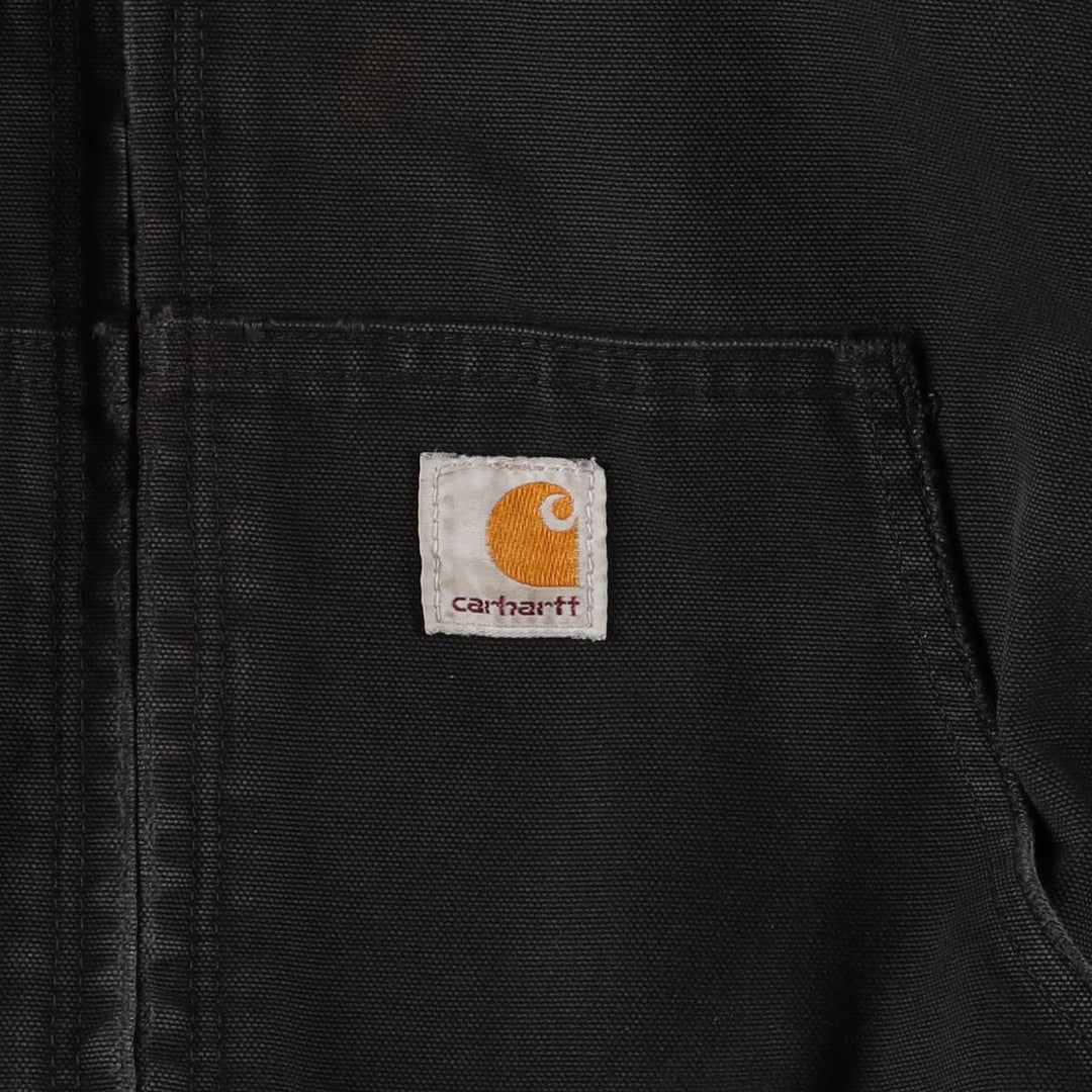 Carhartt Active Jacket, Padded Duck Full-Zip Hoodie, Men's XXL cotton black type Vintage Second Hand