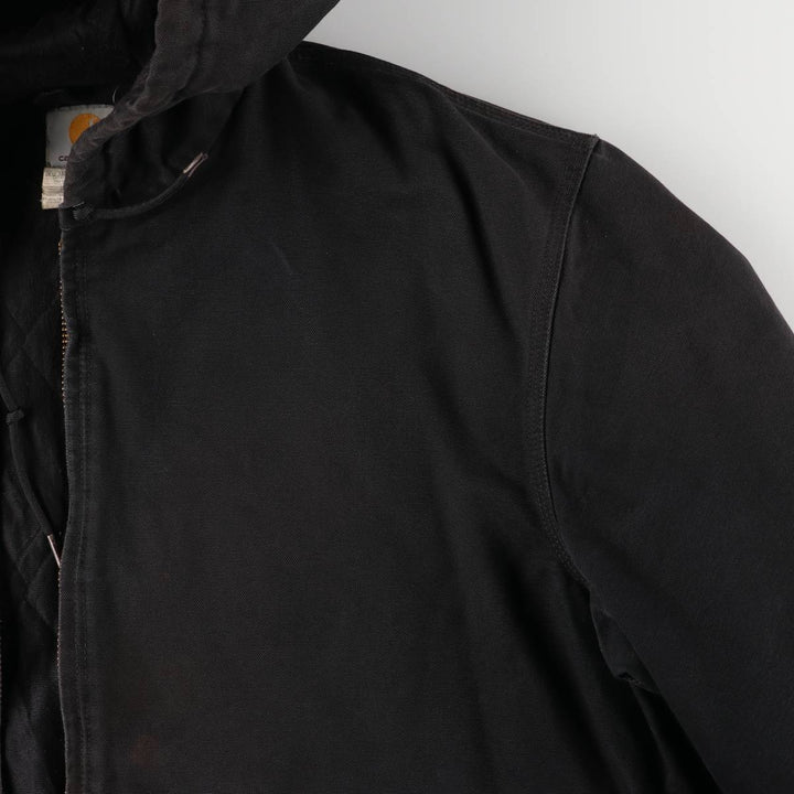 Carhartt Active Jacket, Padded Duck Full-Zip Hoodie, Men's XXL cotton black type Vintage Second Hand