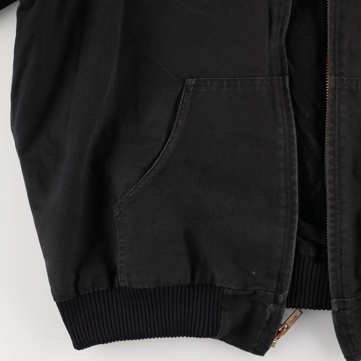 Carhartt Active Jacket, Padded Duck Full-Zip Hoodie, Men's XXL cotton black type Vintage Second Hand