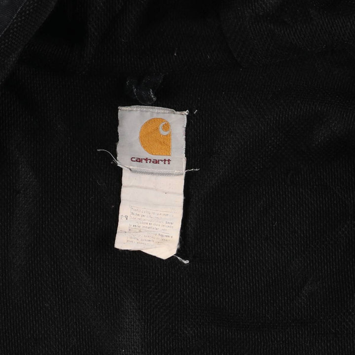 Carhartt Active Jacket Duck Full Zip Hoodie Men's XXL unclear black type Vintage Second Hand