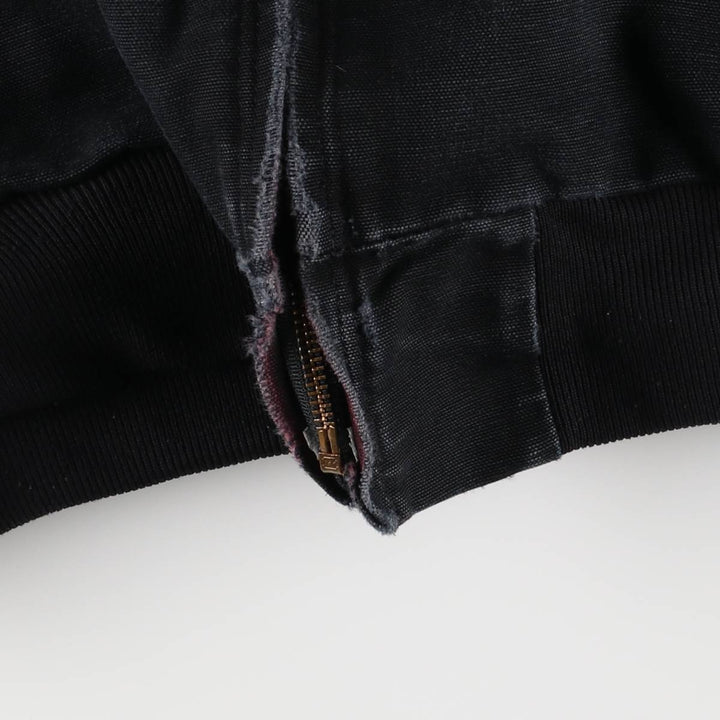 Carhartt Active Jacket Duck Full Zip Hoodie Men's XXL unclear black type Vintage Second Hand