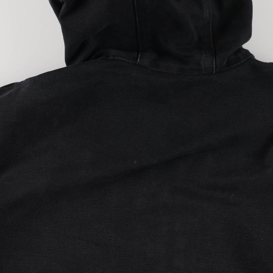 Carhartt Active Jacket Duck Full Zip Hoodie Men's XXL unclear black type Vintage Second Hand