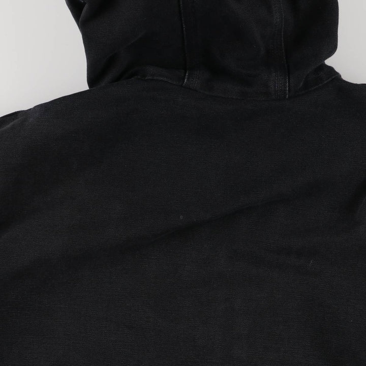 Carhartt Active Jacket Duck Full Zip Hoodie Men's XXL unclear black type Vintage Second Hand