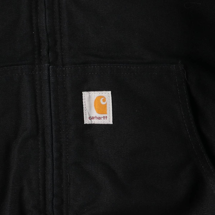 Carhartt Active Jacket, Padded Duck Full Zip Parka, Made in USA, Men's XL cotton black type Vintage Second Hand