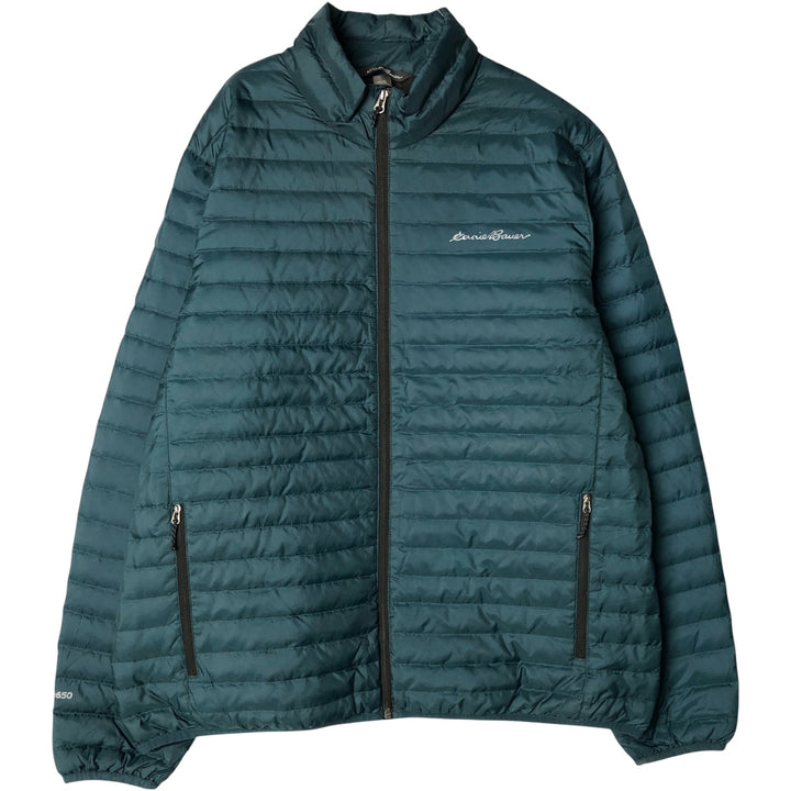 Eddie Bauer 650 Fill Power Down Jacket, Men's XL polyester green type Vintage Second Hand