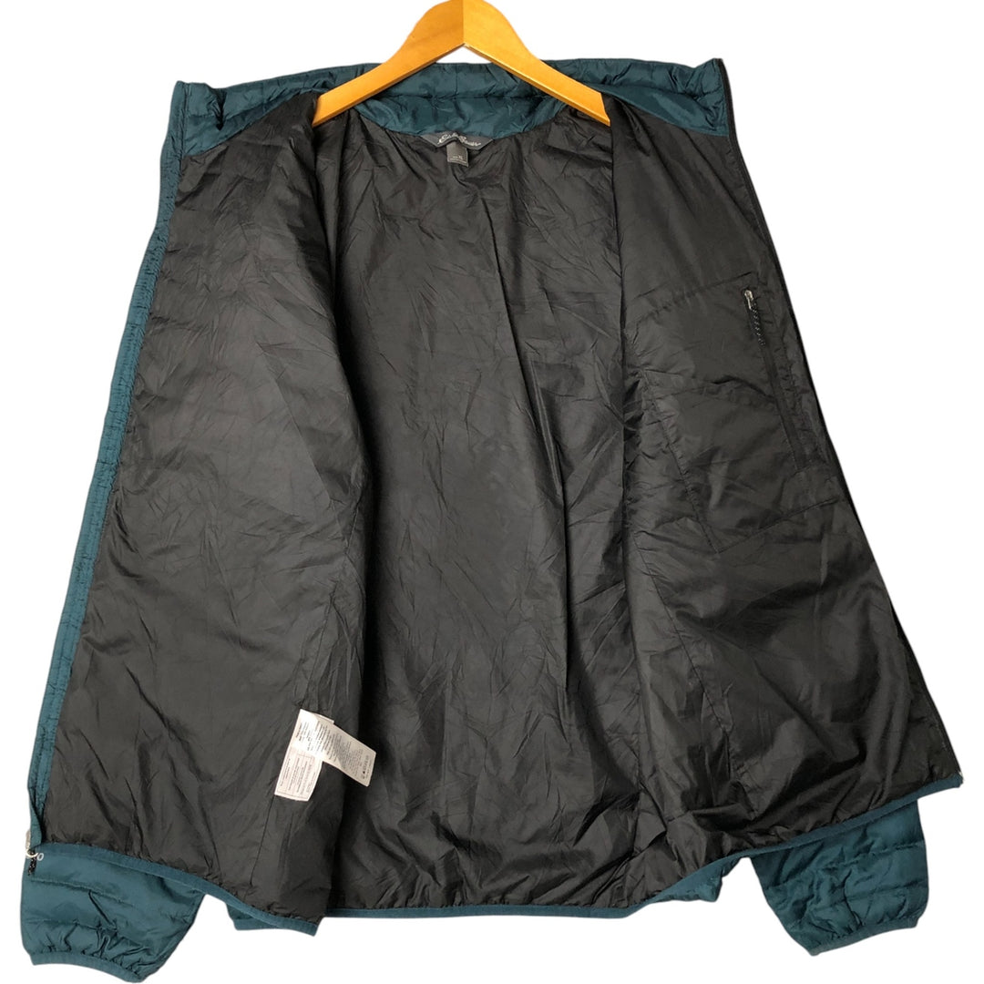 Eddie Bauer 650 Fill Power Down Jacket, Men's XL polyester green type Vintage Second Hand
