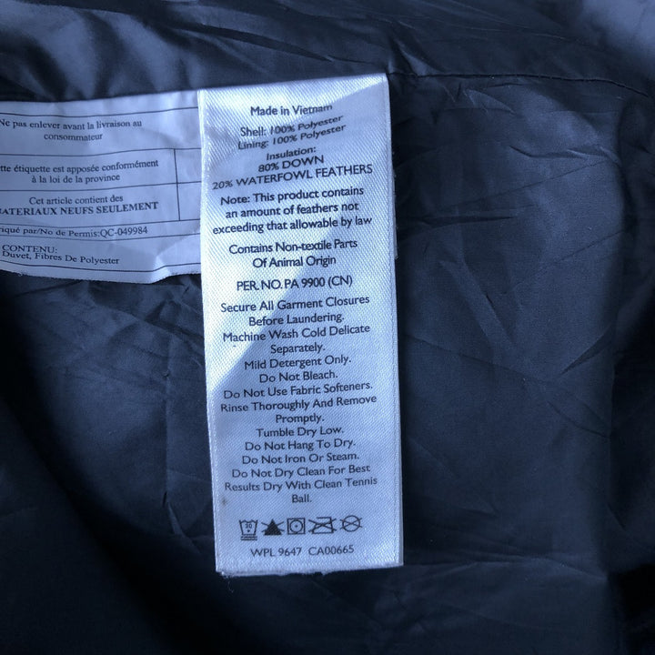 Eddie Bauer 650 Fill Power Down Jacket, Men's XL polyester green type Vintage Second Hand