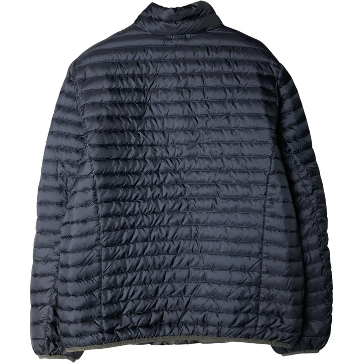 Eddie Bauer 650 Fill Power Down Jacket, Men's Size L polyester navy blue type Vintage Second Hand