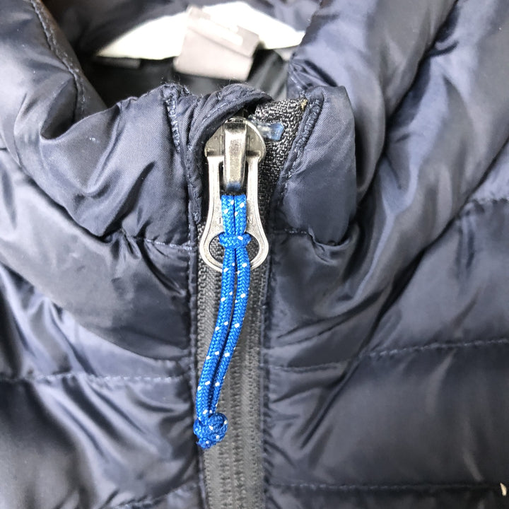 Eddie Bauer 650 Fill Power Down Jacket, Men's Size L polyester navy blue type Vintage Second Hand