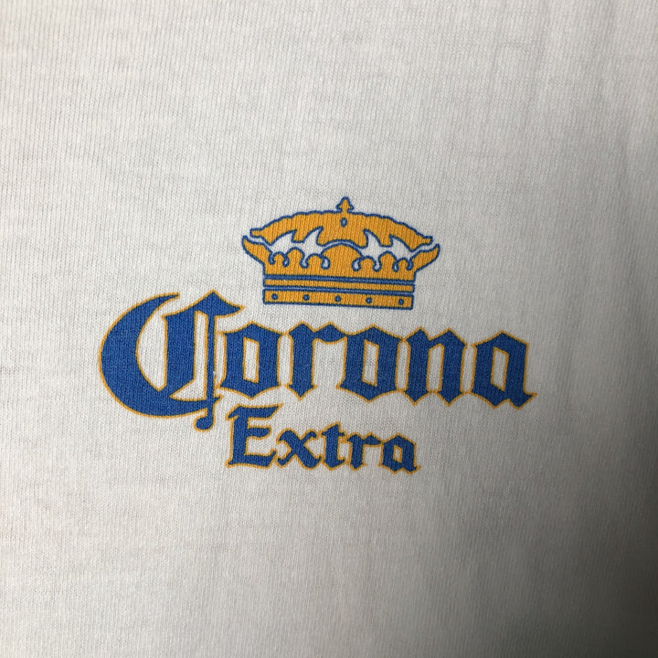 Vintage POWER PRO CORONA EXTRA Corona Extra Advertising T-Shirt, Men's Size Large unclear white type Vintage Second Hand