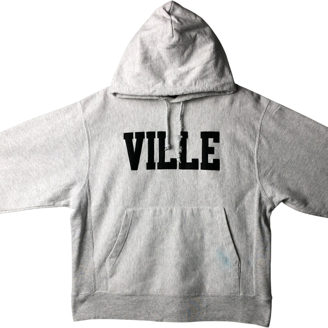 2000'S Champion Original Reverse Weave Sweatshirt Pullover Hoodie, Men's Size L cotton gray type Vintage Second Hand