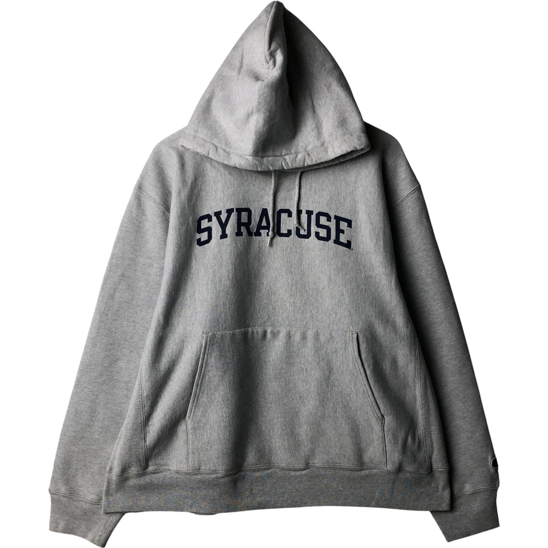 2000'S Champion College Sweatshirt Pullover Hoodie, Men's Size L cotton gray type Vintage Second Hand