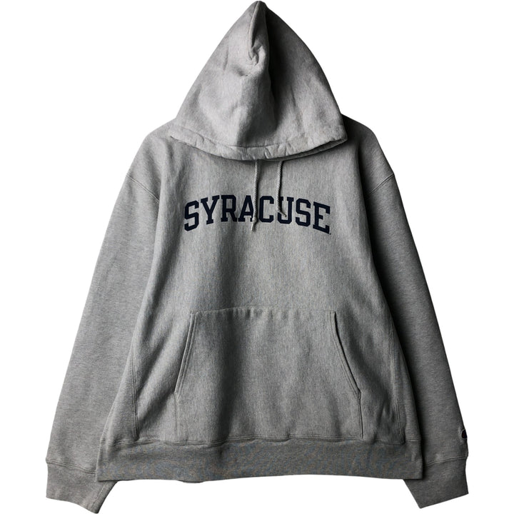 2000'S Champion College Sweatshirt Pullover Hoodie, Men's Size L cotton gray type Vintage Second Hand