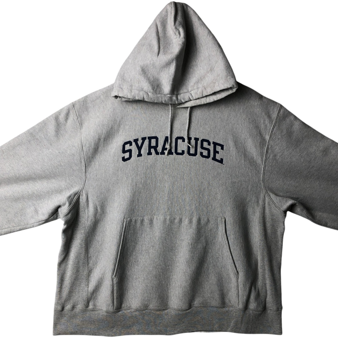 2000'S Champion College Sweatshirt Pullover Hoodie, Men's Size L cotton gray type Vintage Second Hand