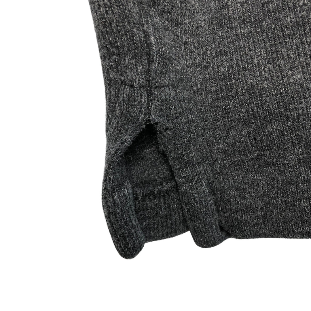 Ralph Lauren POLO RALPH LAUREN Half-Zip Sweatshirt, Men's XL cotton Charcoal Vintage Second Hand