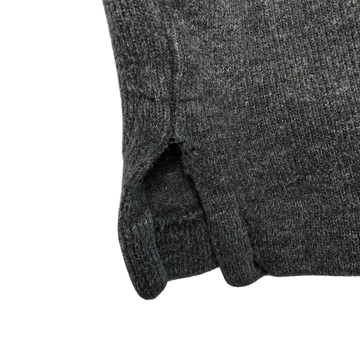 Ralph Lauren POLO RALPH LAUREN Half-Zip Sweatshirt, Men's XL cotton Charcoal Vintage Second Hand