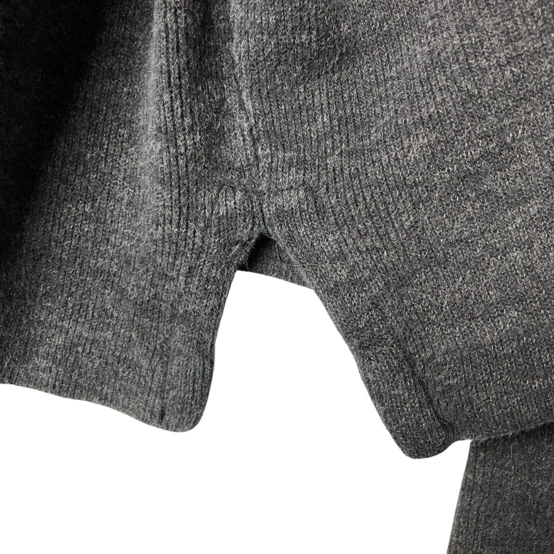 Ralph Lauren POLO RALPH LAUREN Half-Zip Sweatshirt, Men's XL cotton Charcoal Vintage Second Hand