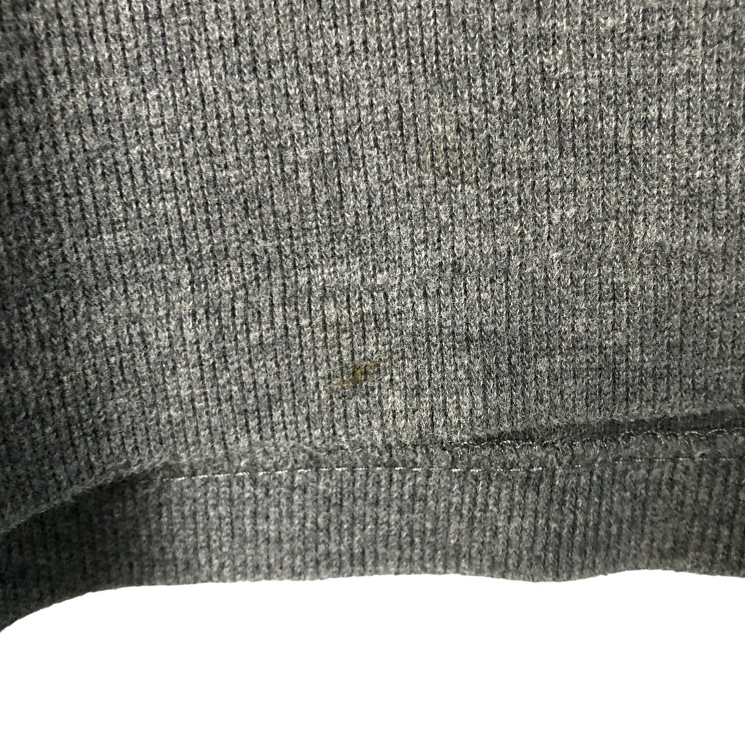 Ralph Lauren POLO by Ralph Lauren Half-Zip Sweatshirt, Men's Size L cotton Charcoal Vintage Second Hand
