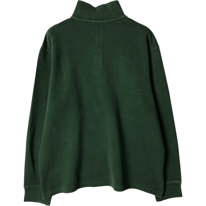 Ralph Lauren POLO RALPH LAUREN Half-zip sweatshirt, sweatshirt, men's size L cotton green type Vintage Second Hand