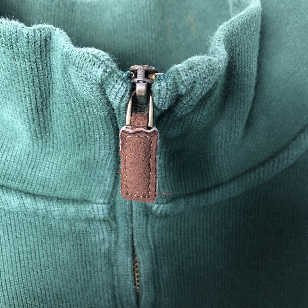 Ralph Lauren POLO RALPH LAUREN Half-zip sweatshirt, sweatshirt, men's size L cotton green type Vintage Second Hand