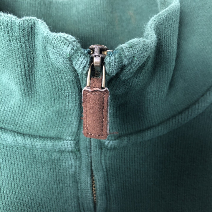 Ralph Lauren POLO RALPH LAUREN Half-zip sweatshirt, sweatshirt, men's size L cotton green type Vintage Second Hand