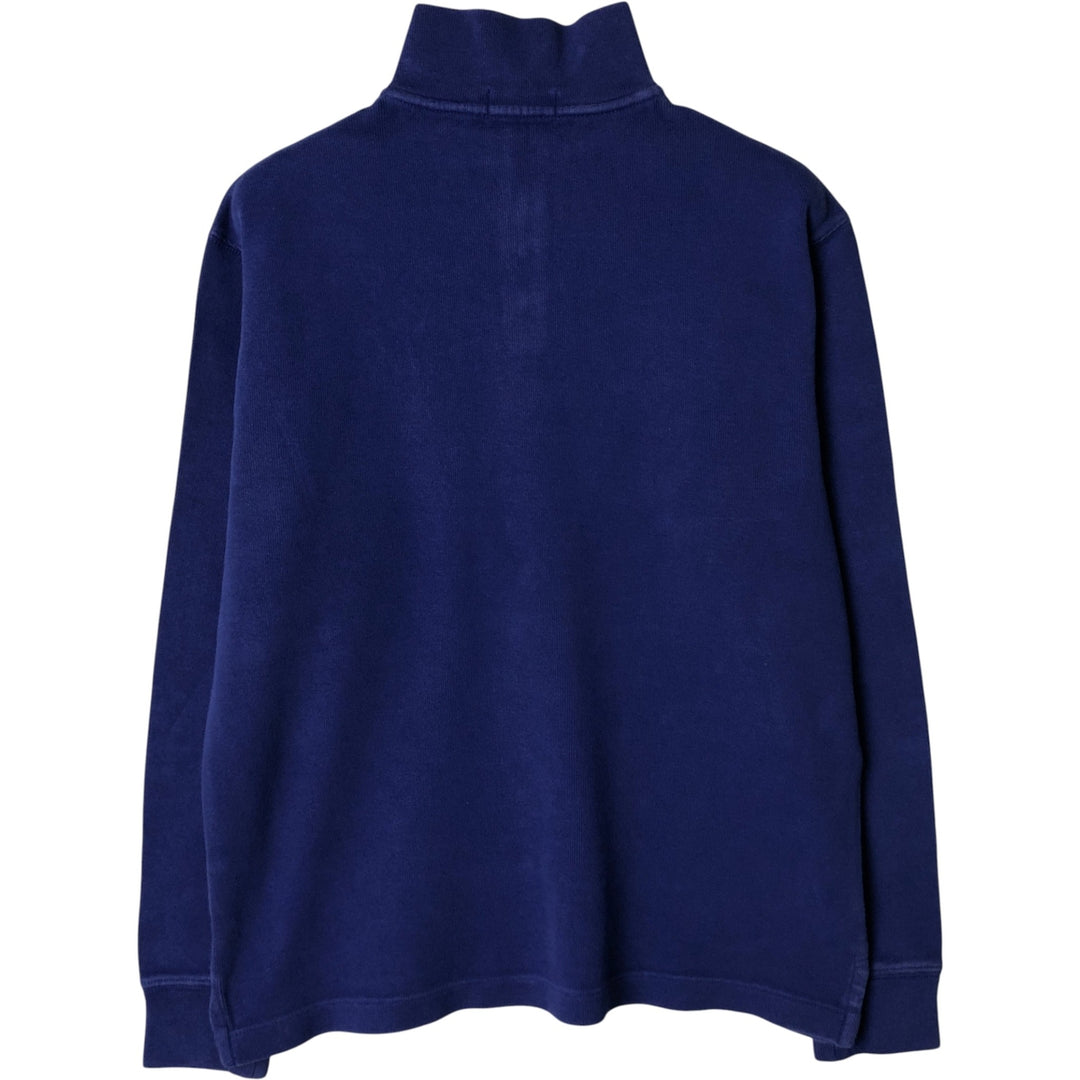 Ralph Lauren POLO RALPH LAUREN Half-Zip Sweatshirt, Men's S cotton blue type Vintage Second Hand