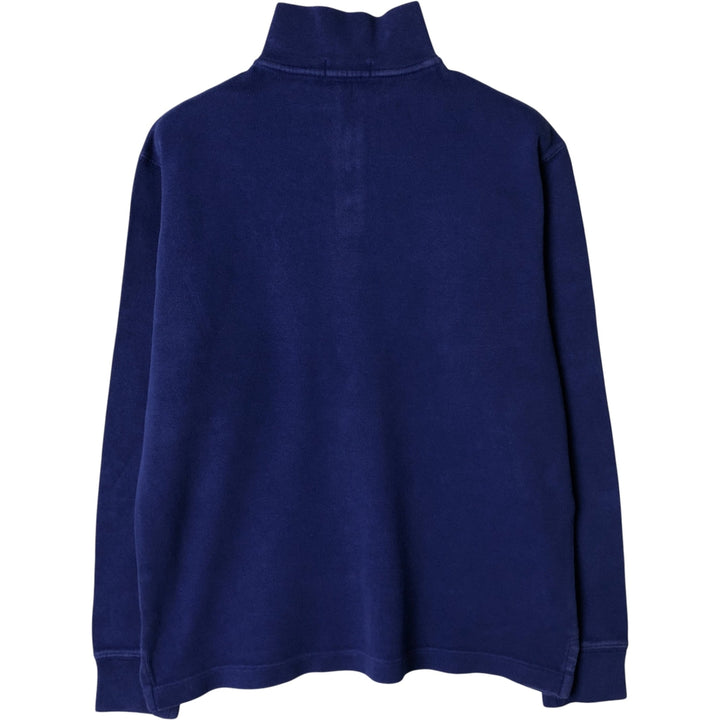 Ralph Lauren POLO RALPH LAUREN Half-Zip Sweatshirt, Men's S cotton blue type Vintage Second Hand