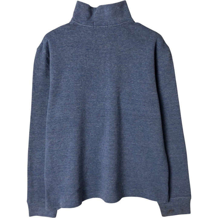 Ralph Lauren POLO RALPH LAUREN Half-zip sweatshirt, sweatshirt, men's size L cotton Blue type light blue Vintage Second Hand