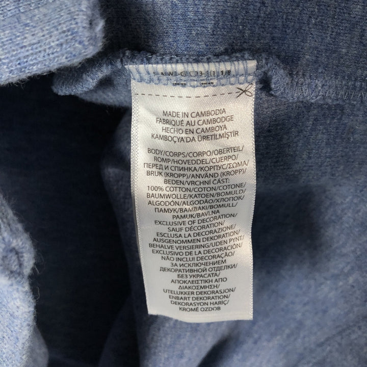 Ralph Lauren POLO RALPH LAUREN Half-zip sweatshirt, sweatshirt, men's size L cotton Blue type light blue Vintage Second Hand