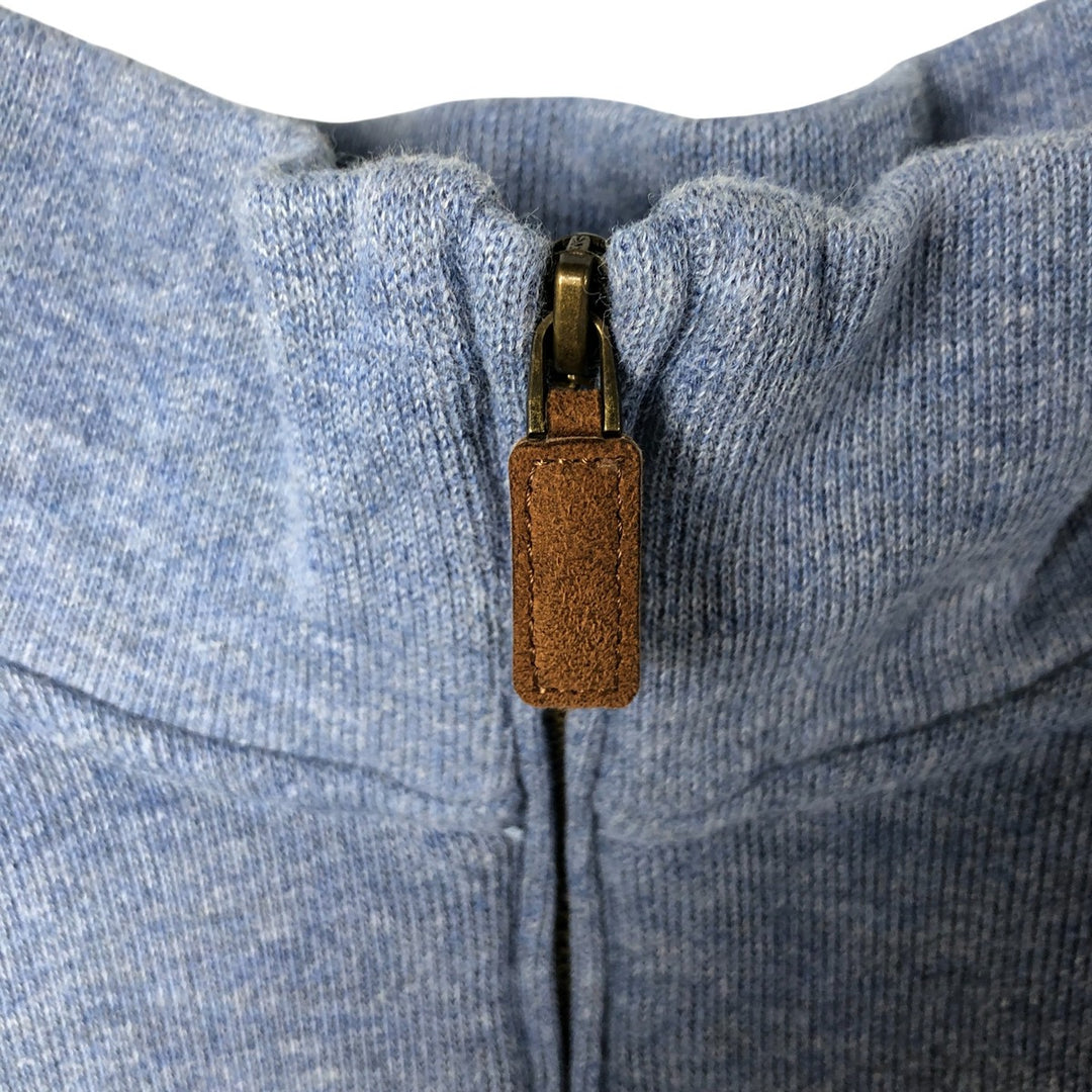 Ralph Lauren POLO RALPH LAUREN Half-zip sweatshirt, sweatshirt, men's size L cotton Blue type light blue Vintage Second Hand