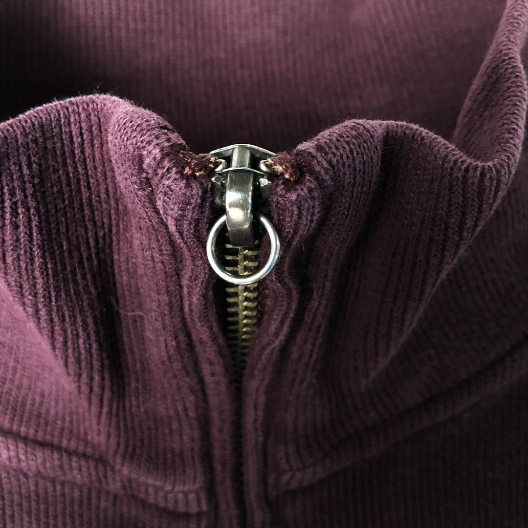 Ralph Lauren POLO by Ralph Lauren Half-Zip Sweatshirt, Men's Size L cotton wine-red Vintage Second Hand