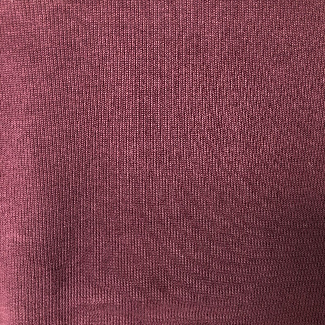 Ralph Lauren POLO by Ralph Lauren Half-Zip Sweatshirt, Men's Size L cotton wine-red Vintage Second Hand
