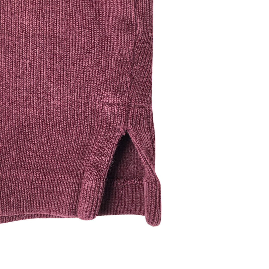 Ralph Lauren POLO by Ralph Lauren Half-Zip Sweatshirt, Men's Size L cotton wine-red Vintage Second Hand