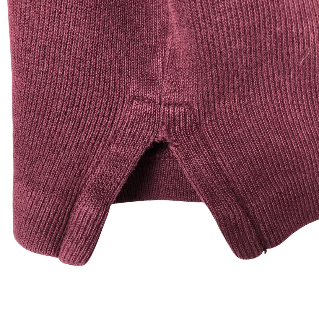 Ralph Lauren POLO by Ralph Lauren Half-Zip Sweatshirt, Men's Size L cotton wine-red Vintage Second Hand