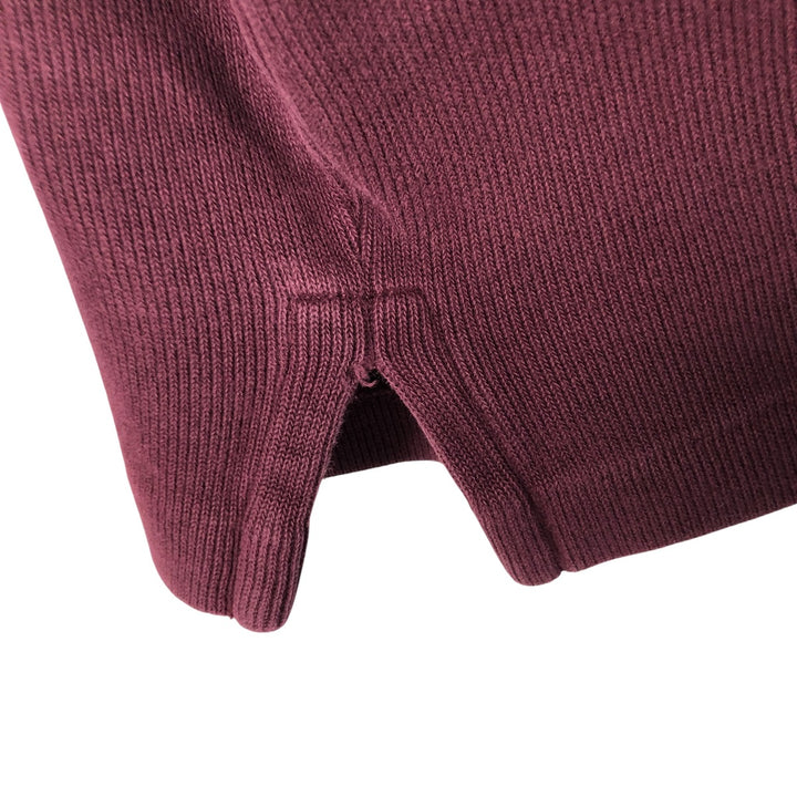 Ralph Lauren POLO by Ralph Lauren Half-Zip Sweatshirt, Men's Size L cotton wine-red Vintage Second Hand