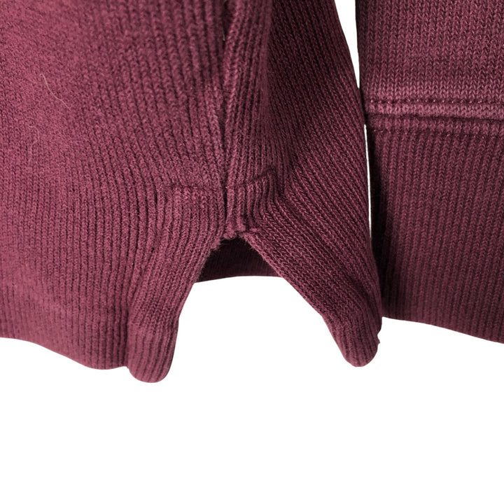 Ralph Lauren POLO by Ralph Lauren Half-Zip Sweatshirt, Men's Size L cotton wine-red Vintage Second Hand