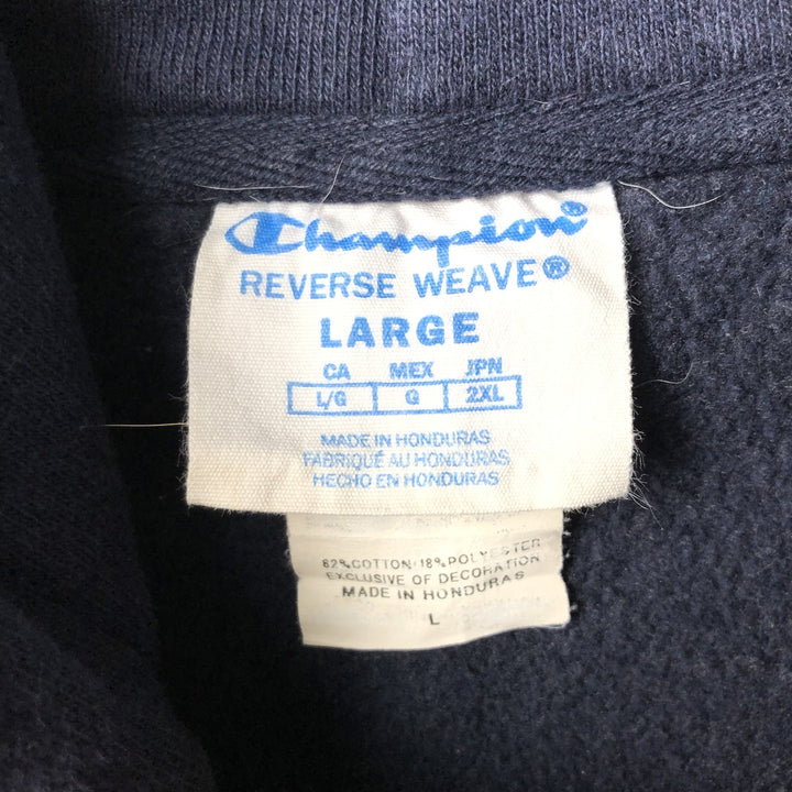 Champion REVERSE WEAVE Reverse Weave Sweat Pullover Hoodie Men's L size cotton navy blue type Vintage Second Hand