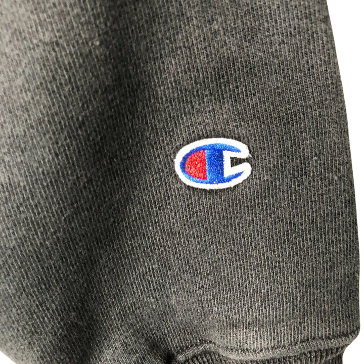 Champion Reverse Weave Replica Single Color Tag Sweat Pullover Hoodie Men's L Size cotton black type Vintage Second Hand