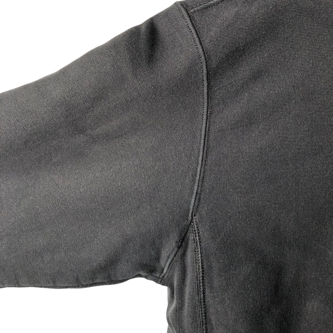Champion Reverse Weave Replica Single Color Tag Sweat Pullover Hoodie Men's L Size cotton black type Vintage Second Hand