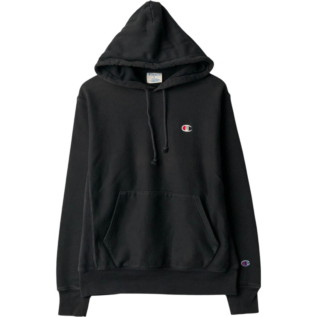 Champion REVERSE WEAVE Reverse Weave Sweat Pullover Hoodie Men's M cotton black type Vintage Second Hand