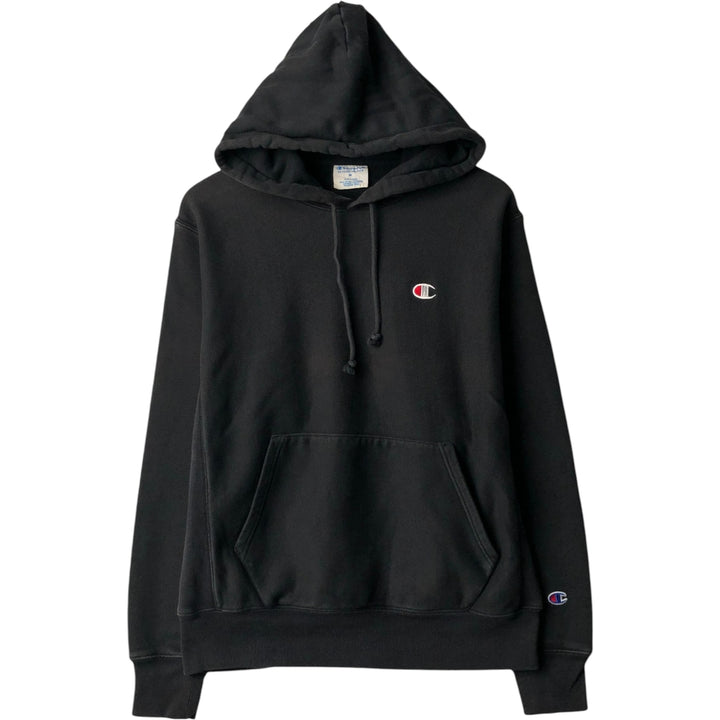 Champion REVERSE WEAVE Reverse Weave Sweat Pullover Hoodie Men's M cotton black type Vintage Second Hand